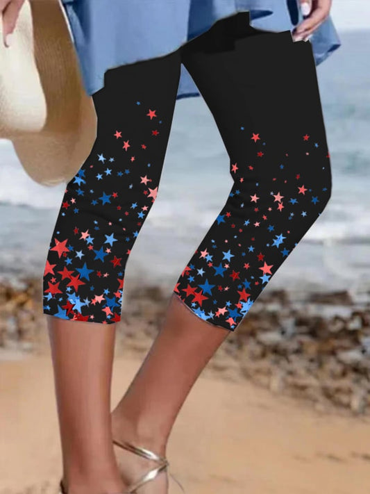 Women's Vintage Flag Print Leggings