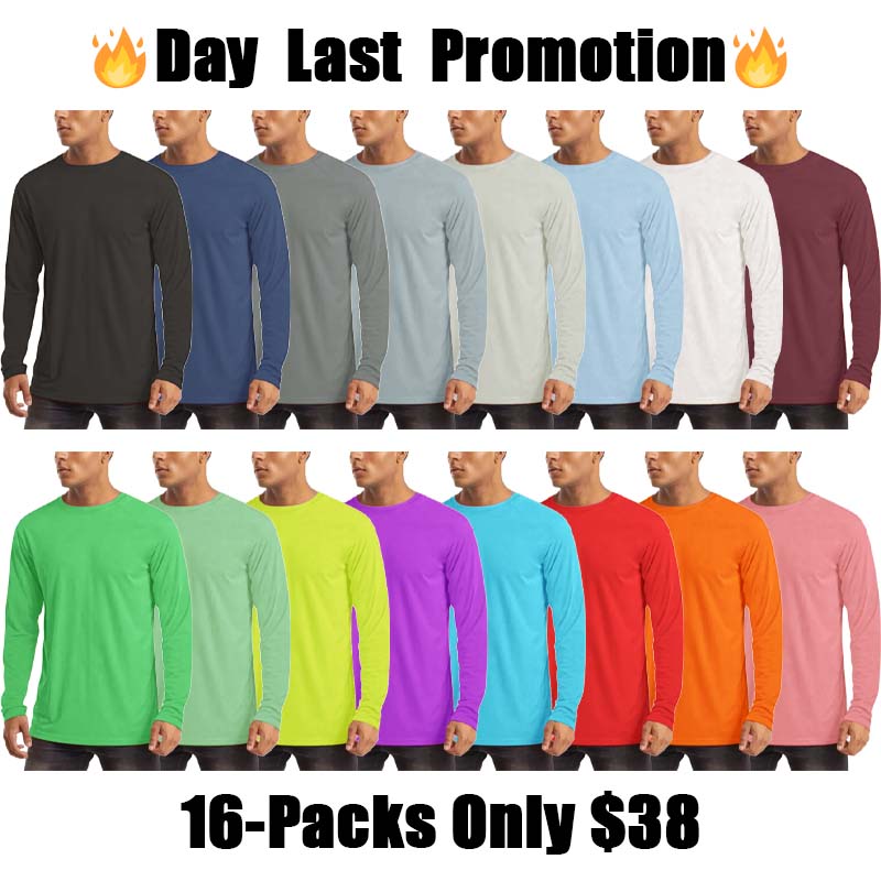 Men's UPF 50+ Long Sleeves Shirts Quick Dry Lightweight T-Shirt for Hiking Swimming Workout Rashguard
