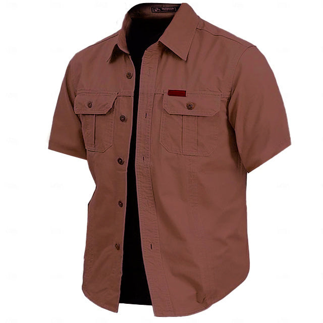 🔥Cow Print Casual Men's work shirt short sleeve