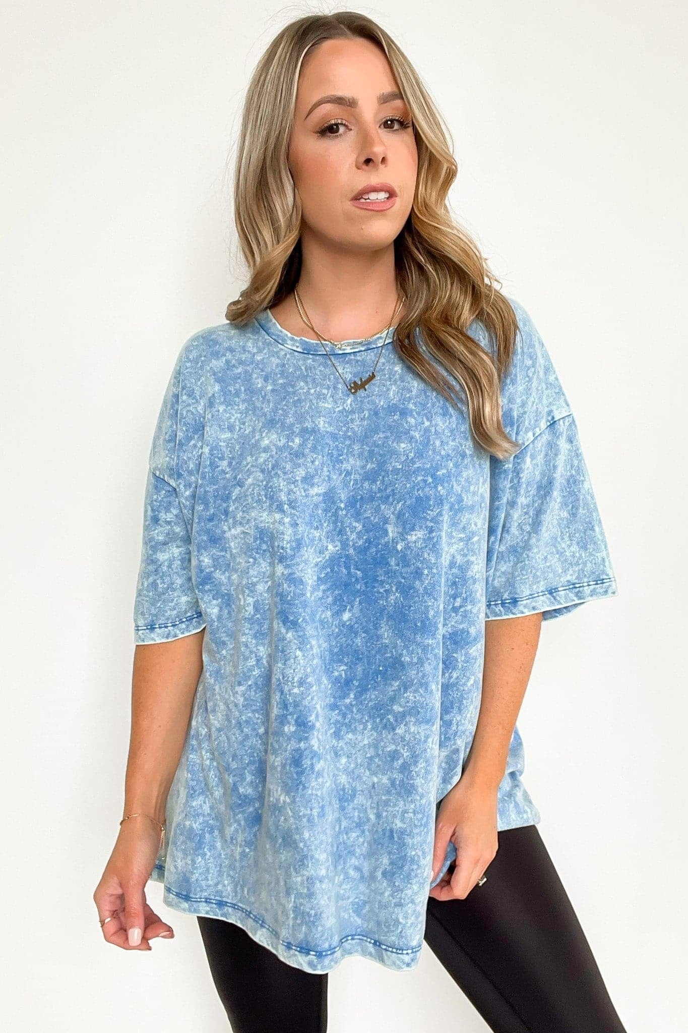 Weekend Awaits Mineral Wash Oversized Top - BACK IN STOCK