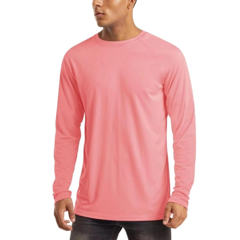 Men's UPF 50+ Long Sleeves Shirts Quick Dry Lightweight T-Shirt for Hiking Swimming Workout Rashguard