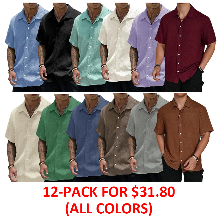Men's Textured Knit Shirt
