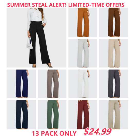 13 -Pack Wide leg Yoga Pants