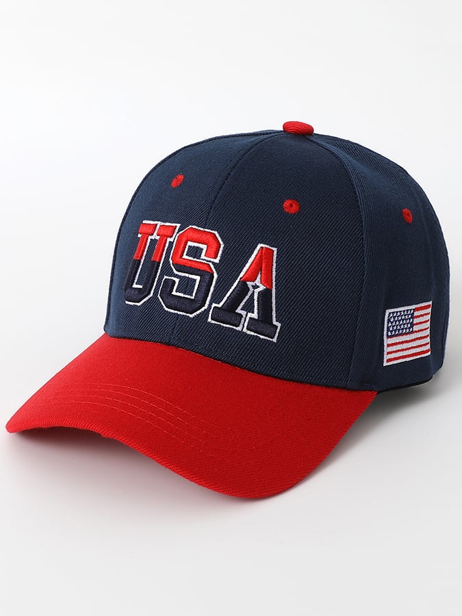 American Flag Embroidered Hat